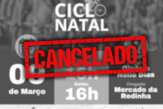 Comunicado de cancelamento do evento Ciclo Natal previsto para este domingo (9)