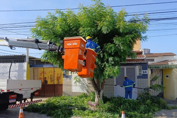 Semsur amplia podas preventivas em 25% e reduz ocorrências no período chuvoso em Natal