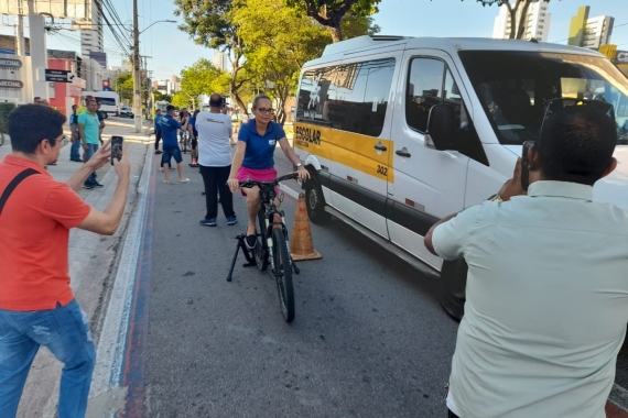 Motoristas serão ciclistas em vivência da STTU para conscientização sobre trânsito seguro em Natal