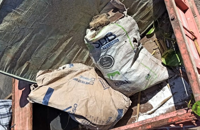 Guarda Municipal flagra despejo irregular de resíduos de construção civil na Av. Coronel Estevam