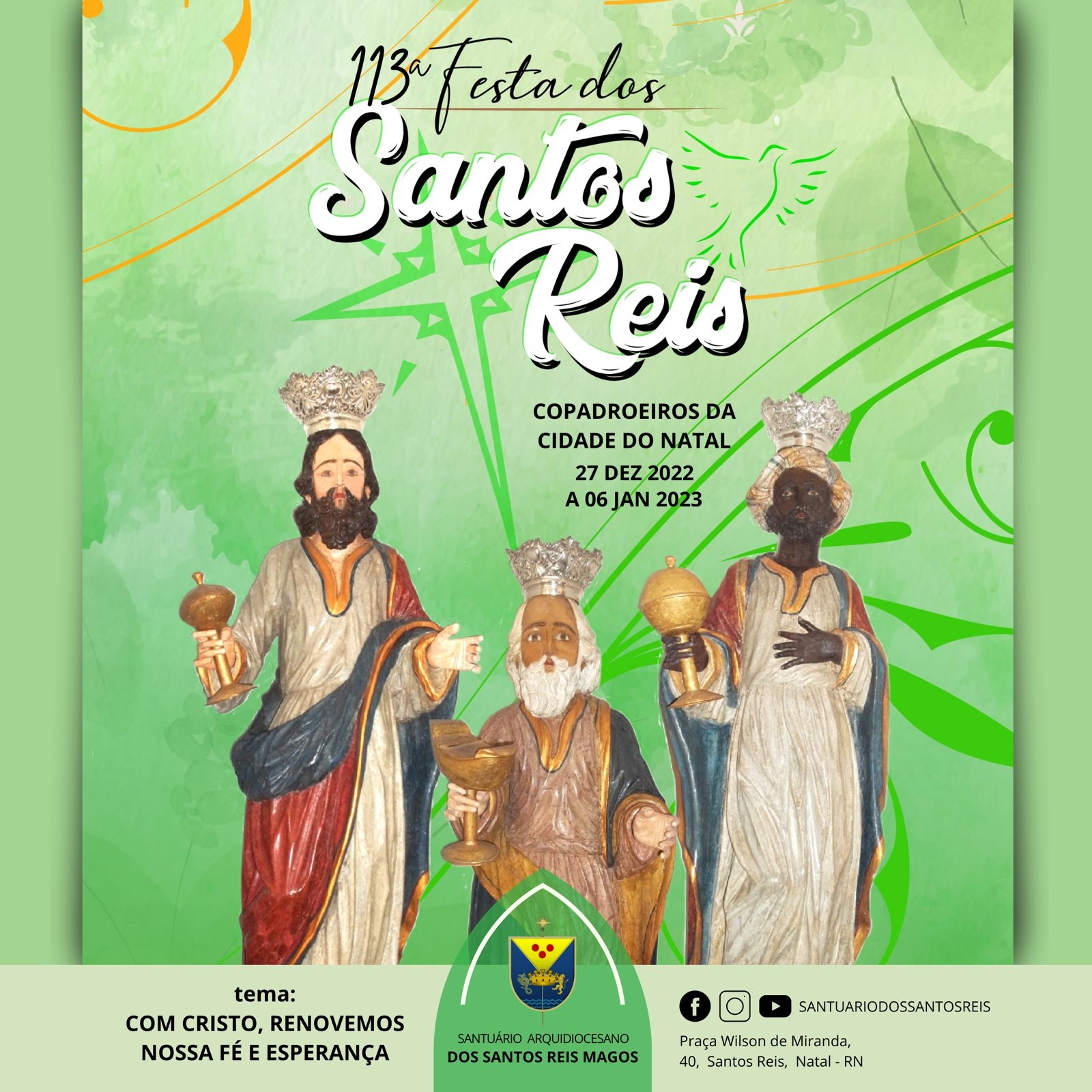 Bairro de Santos Reis celebra a 113ª festa dos copadroeiros da cidade de Natal