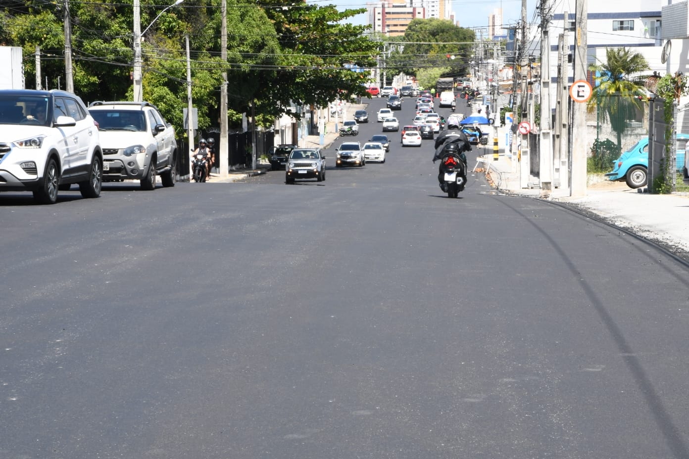 Serviços de requalificação viária nas ruas Jaguarari e São José atingem nova etapa 