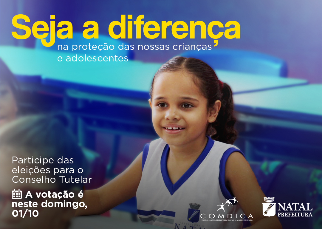 Eleição para os 20 novos conselheiros tutelares de Natal será realizada domingo (1°/10)