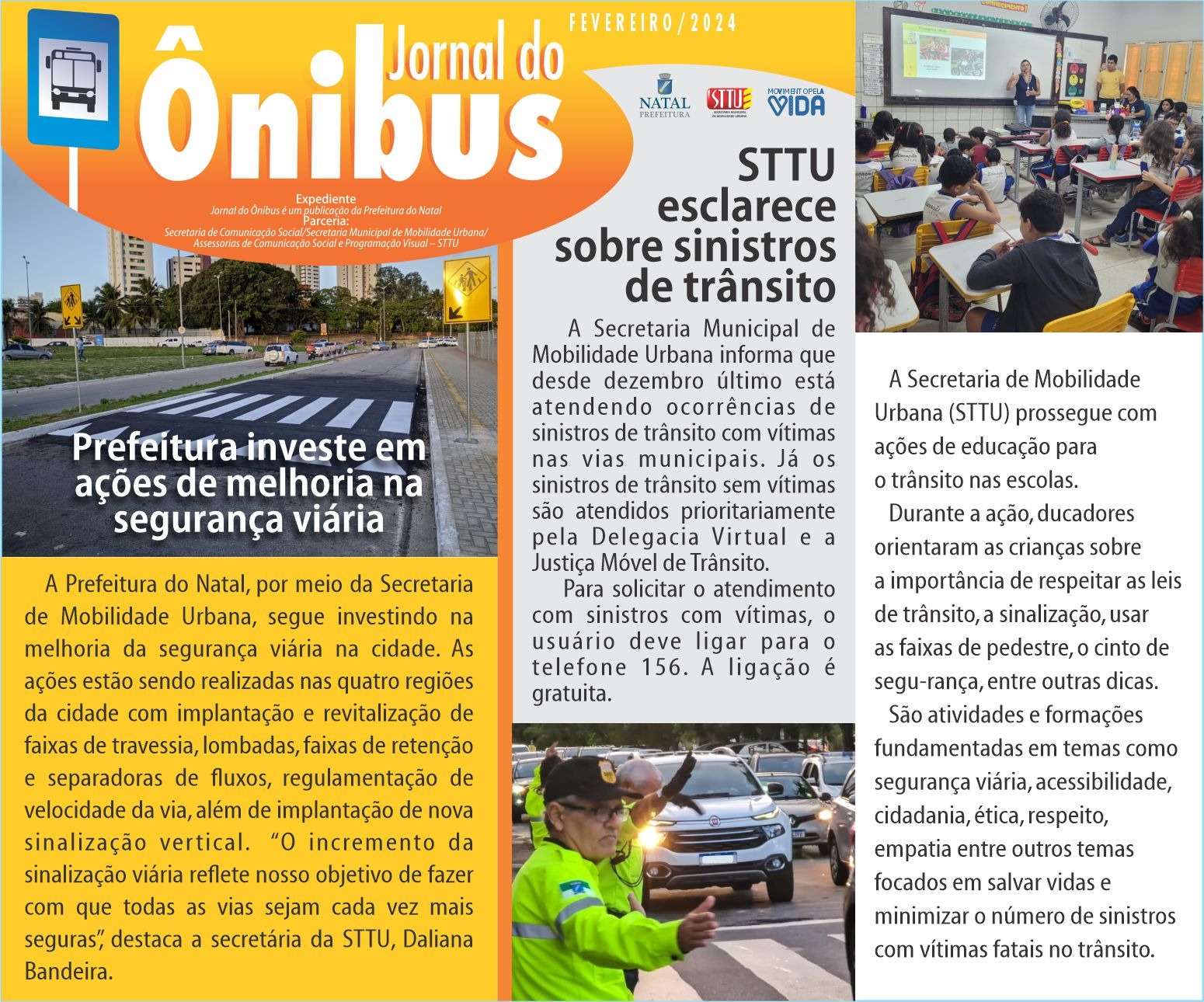Saindo a edição de fevereiro do Jornal do Ônibus