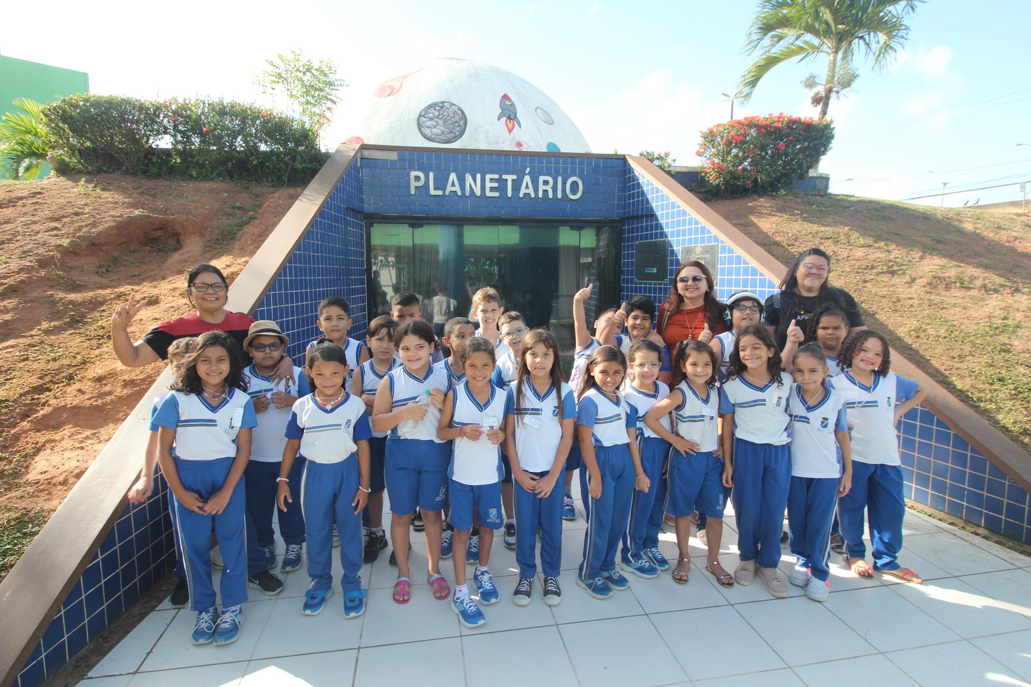Estudantes da Rede Municipal de Ensino visitam o Planetário de Parnamirim