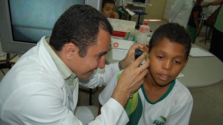 Caravana da Sa&uacute;de passa pela Escola Municipal Jos&eacute; Andrade Fras&atilde;o