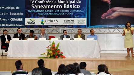Confer&ecirc;ncia discute saneamento b&aacute;sico do Munic&iacute;pio